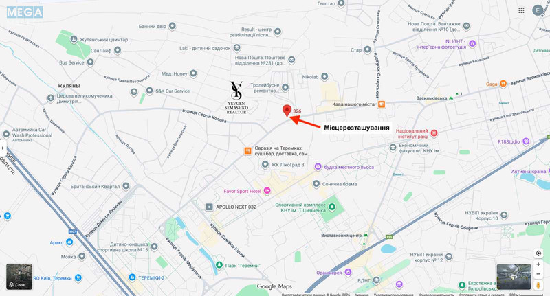 Оренда 1 кімнатної квартири, <a class="location-link" href="/kiev/" title="Недвижимость Київ">Київ</a>, <a class="location-link" href="/kiev/goloseevskij/" title="Недвижимость Голосіївський район">Голосіївський р-н</a>, Михайла Максимовича вул., 32-б (изображение 19)