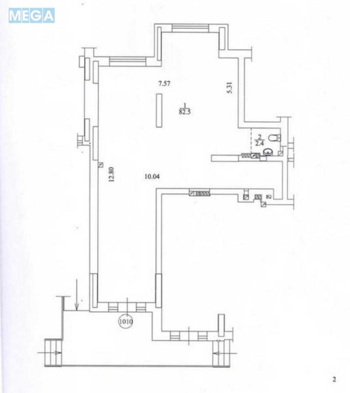 Оренда комерційної нерухомості, 85&nbsp;кв.м, под офис, <a class="location-link" href="/bucha/" title="Недвижимость Буча">Буча</a>, Лесі Українки, 3 (изображение 5)
