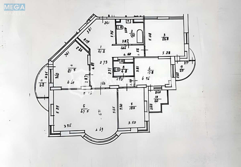 Продаж 4 кімнатної квартири (210/83/47,5), 11 пов. 17 пов. будинку, <a class="location-link" href="/kiev/" title="Недвижимость Київ">Київ</a>, <a class="location-link" href="/kiev/pecherskij/" title="Недвижимость Печерський район">Печерський р-н</a>, Старонаводницька вул., 13 (изображение 24)