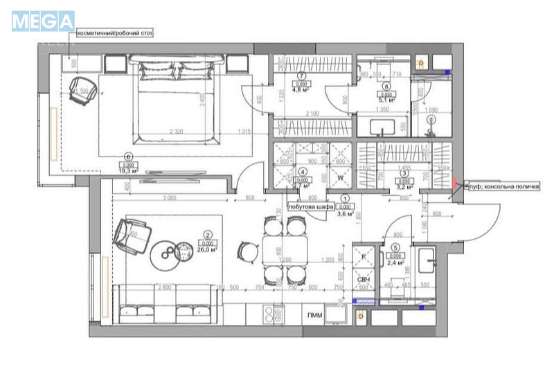 Оренда 2 кімнатної квартири, <a class="location-link" href="/kiev/" title="Недвижимость Київ">Київ</a>, <a class="location-link" href="/kiev/pecherskij/" title="Недвижимость Печерський район">Печерський р-н</a>, Василия Тютюнника ул., 39 (изображение 4)
