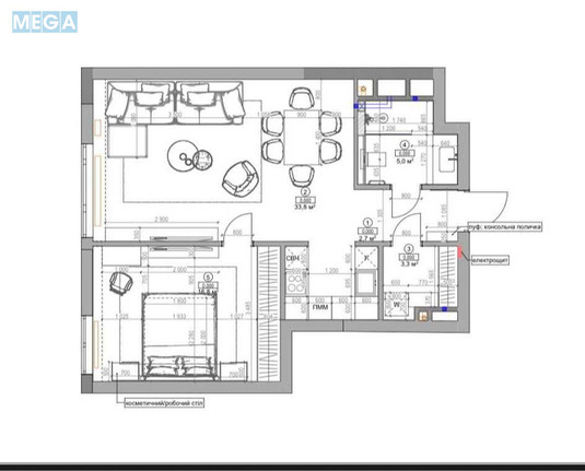 Оренда 2 кімнатної квартири, <a class="location-link" href="/kiev/" title="Недвижимость Київ">Київ</a>, <a class="location-link" href="/kiev/pecherskij/" title="Недвижимость Печерський район">Печерський р-н</a>, Василия Тютюнника ул., 39 (изображение 12)