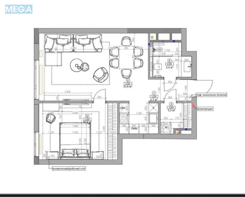 Оренда 2 кімнатної квартири, <a class="location-link" href="/kiev/" title="Недвижимость Київ">Київ</a>, <a class="location-link" href="/kiev/pecherskij/" title="Недвижимость Печерський район">Печерський р-н</a>, Василия Тютюнника ул., 39 (изображение 12)