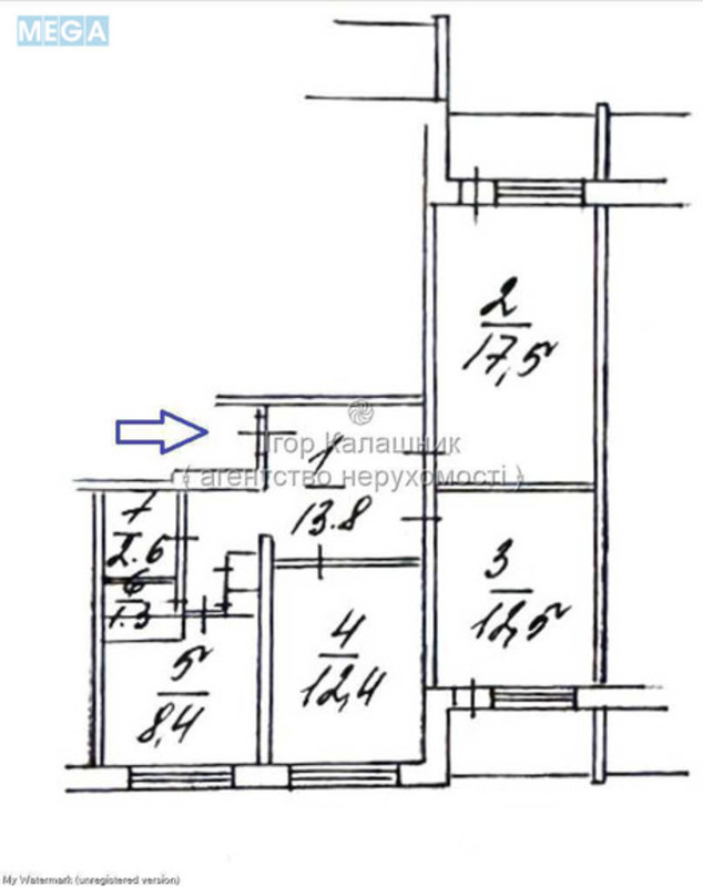 Продаж 3 кімнатної квартири (72,1/42,4/8,4), 10 пов. 16 пов. будинку, <a class="location-link" href="/kiev/" title="Недвижимость Київ">Київ</a>, <a class="location-link" href="/kiev/darnickij/" title="Недвижимость Дарницький район">Дарницький р-н</a>, Юрія Литвинського вул., 42/15 (изображение 21)