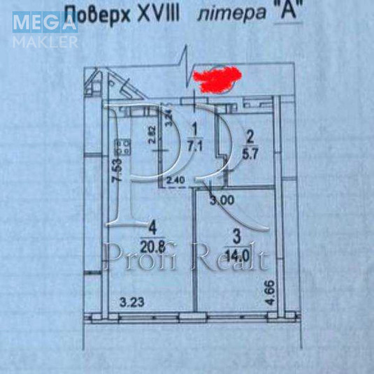 Продаж 1 кімнатної квартири (48/14/21), 18 пов. 26 пов. будинку, <a class="location-link" href="/kiev/" title="Недвижимость Київ">Київ</a>, <a class="location-link" href="/kiev/darnickij/" title="Недвижимость Дарницький район">Дарницький р-н</a>, Дніпровська набережна, 15Ж (изображение 17)