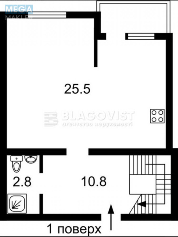 Продаж 4 кімнатної квартири (105/45/25), 5 пов. 6 пов. будинку, <a class="location-link" href="/novye-petrovcy/" title="Недвижимость Нові Петрівці">Нові Петрівці</a>, Петрівська, 9 (изображение 19)