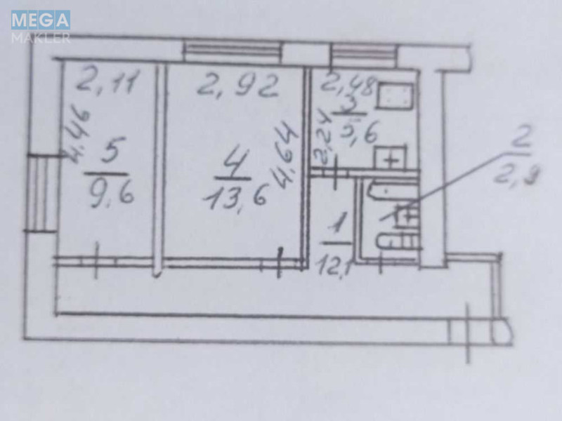 Продаж 2 кімнатної квартири (44/?/6), 1 пов. 3 пов. будинку, <a class="location-link" href="/dnepropetrovsk/" title="Недвижимость Дніпра">Дніпро</a>, Залюбовского (изображение 12)
