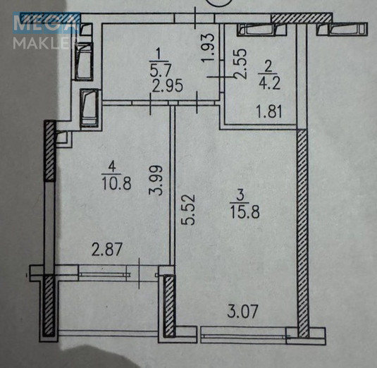 Продаж 1 кімнатної квартири (39/15/10), 11 пов. 25 пов. будинку, <a class="location-link" href="/kiev/" title="Недвижимость Київ">Київ</a>, <a class="location-link" href="/kiev/podolskij/" title="Недвижимость Подільський район">Подільський р-н</a>, Проспект Європейського союзу, 41д ( <img src="https://megamakler.com.ua/metro/ff0000.gif" alt="" class="metro" /> м. Нивки, 10 ) (изображение 13)