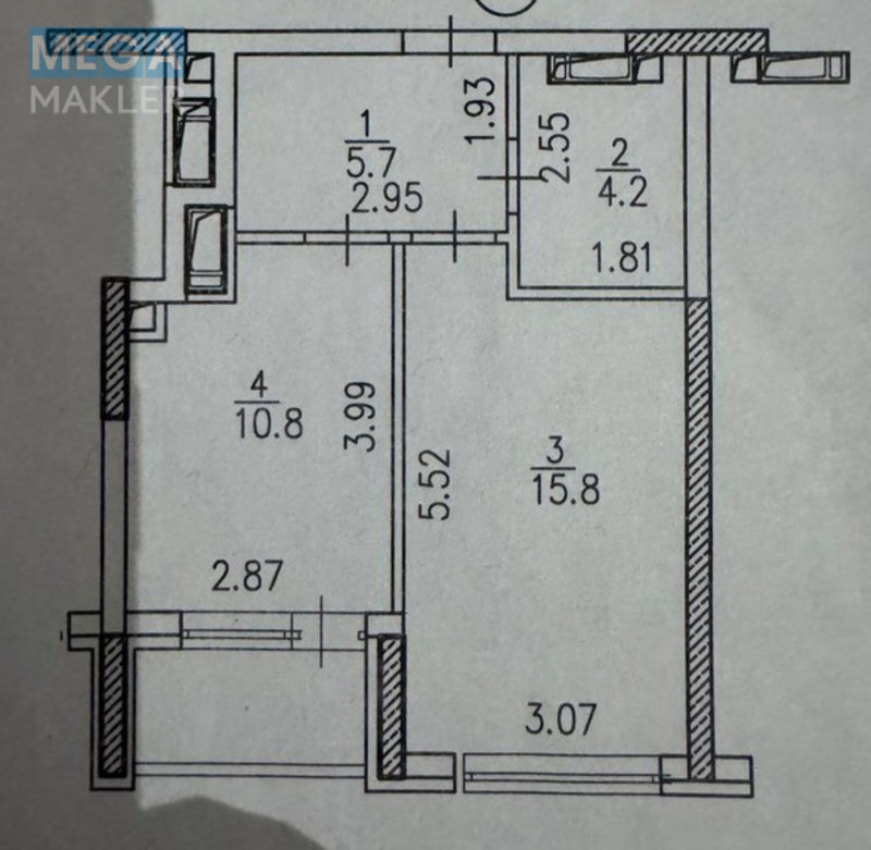 Продаж 1 кімнатної квартири (39/15/10), 11 пов. 25 пов. будинку, <a class="location-link" href="/kiev/" title="Недвижимость Київ">Київ</a>, <a class="location-link" href="/kiev/podolskij/" title="Недвижимость Подільський район">Подільський р-н</a>, Проспект Європейського союзу, 41д ( <img src="https://megamakler.com.ua/metro/ff0000.gif" alt="" class="metro" /> м. Нивки, 10 ) (изображение 13)