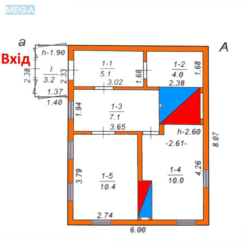 Продаж дома, 1&nbsp; поверх, 40&nbsp;кв.м, 2&nbsp;кімнати, ділянка 25&nbsp;соток, <a class="location-link" href="/yasnogorodka-selo/" title="Недвижимость Ясногородка">Ясногородка</a>, міндіча (изображение 3)