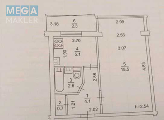 Продаж 1 кімнатної квартири (33,3/?/5,1), 1 пов. 9 пов. будинку, <a class="location-link" href="/kiev/" title="Недвижимость Київ">Київ</a>, <a class="location-link" href="/kiev/dneprovskij/" title="Недвижимость Дніпровський район">Дніпровський р-н</a>, Березняківська вул., 10 (изображение 9)