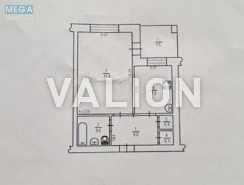 Продаж 1 кімнатної квартири (36,8/17,9/7,2), 5 пов. 14 пов. будинку, <a class="location-link" href="/kiev/" title="Недвижимость Київ">Київ</a>, <a class="location-link" href="/kiev/darnickij/" title="Недвижимость Дарницький район">Дарницький р-н</a>, Бориспільська вул., 28Б (изображение 7)
