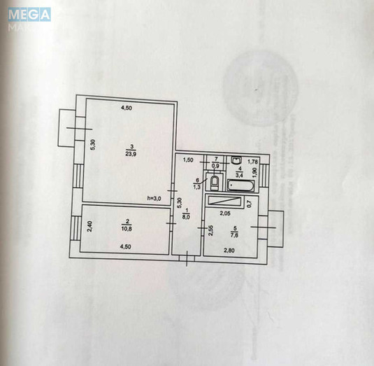 Продаж 2 кімнатної квартири (57/34/7), 3 пов. 4 пов. будинку, <a class="location-link" href="/dneprodzerzhinsk/" title="Недвижимость Кам'янське">Каменское</a>, проспект Тараса Шевченко, 27/29 (изображение 16)
