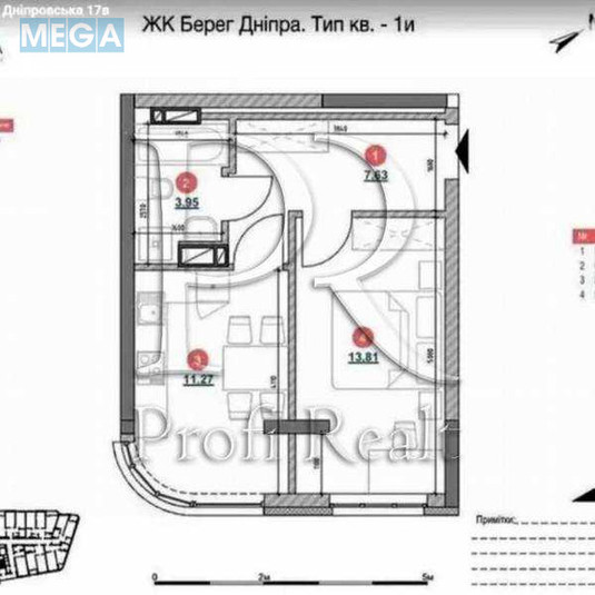 Продаж 1 кімнатної квартири (37/14/11), 26 пов. 28 пов. будинку, <a class="location-link" href="/kiev/" title="Недвижимость Київ">Київ</a>, <a class="location-link" href="/kiev/darnickij/" title="Недвижимость Дарницький район">Дарницький р-н</a>, Дніпровська набережна, 17К (изображение 15)