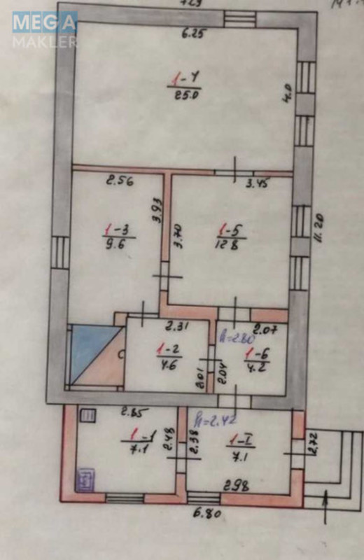 Продаж дома, 1&nbsp; поверх, 71&nbsp;кв.м, 3&nbsp;кімнати, ділянка 15&nbsp;соток, <a class="location-link" href="/gnedin/" title="Недвижимость Гнідін">Гнідин</a>, Ватутина Генерала пер., 21 (изображение 18)