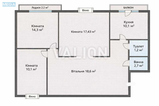 Продаж 3 кімнатної квартири (81,4/41/10,1), 2 пов. 5 пов. будинку, <a class="location-link" href="/kiev/" title="Недвижимость Київ">Київ</a>, <a class="location-link" href="/kiev/darnickij/" title="Недвижимость Дарницький район">Дарницький р-н</a>, Євгена Харченка вул., 59 (изображение 11)