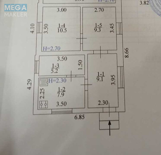 Продаж дома, 1&nbsp; поверх, 42&nbsp;кв.м, 3&nbsp;кімнати, ділянка 46&nbsp;соток, <a class="location-link" href="/borovaya-pgt/" title="Недвижимость Борова">Борова</a>, Миру (изображение 4)