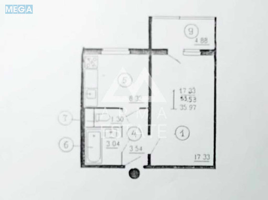 Продаж 1 кімнатної квартири (38/17/8), 1 пов. 16 пов. будинку, <a class="location-link" href="/kiev/" title="Недвижимость Київ">Київ</a>, <a class="location-link" href="/kiev/darnickij/" title="Недвижимость Дарницький район">Дарницький р-н</a>, Григоренка Петра пр-т, 38а (изображение 18)