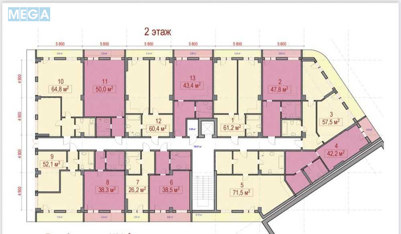 Новобудова, 8 поверхів, <a class="location-link" href="/kiev/" title="Недвижимость Київ">Київ</a>, <a class="location-link" href="/kiev/shevchenkovskij/" title="Недвижимость Шевченківський район">Шевченківський р-н</a>, Глубочицкая ул., 17 (изображение 19)