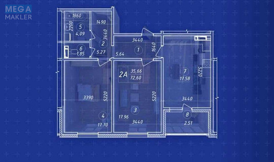 Продаж 2 кімнатної квартири (71/36/18), 3 пов. 24 пов. будинку, <a class="location-link" href="/kiev/" title="Недвижимость Київ">Київ</a>, <a class="location-link" href="/kiev/obolonskij/" title="Недвижимость Оболонський район">Оболонський р-н</a>, Балтійський пров., 5 (изображение 2)