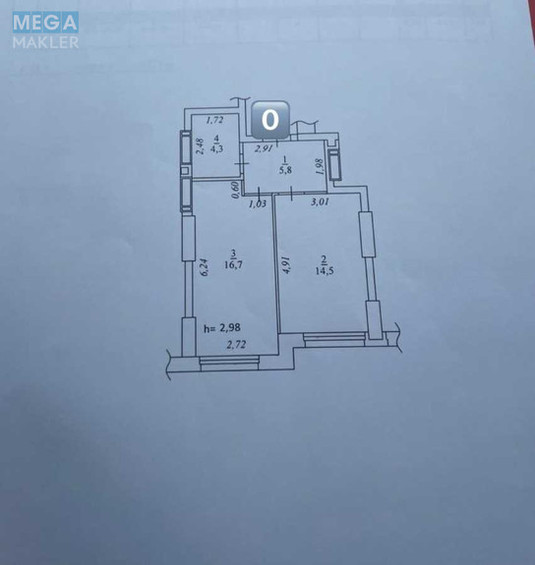 Продаж 1 кімнатної квартири (41,3/16/14,5), 6 пов. 24 пов. будинку, <a class="location-link" href="/kiev/" title="Недвижимость Київ">Київ</a>, <a class="location-link" href="/kiev/shevchenkovskij/" title="Недвижимость Шевченківський район">Шевченківський р-н</a>, Дегтяревская ул., 17 (изображение 9)