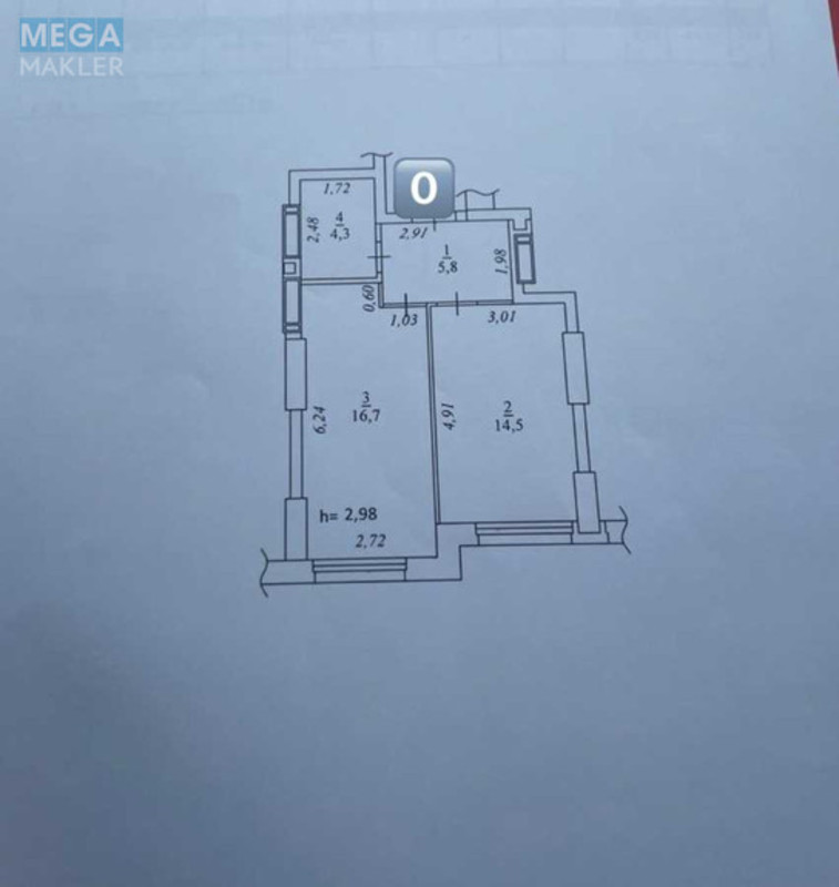 Продаж 1 кімнатної квартири (41,3/16/14,5), 6 пов. 24 пов. будинку, <a class="location-link" href="/kiev/" title="Недвижимость Київ">Київ</a>, <a class="location-link" href="/kiev/shevchenkovskij/" title="Недвижимость Шевченківський район">Шевченківський р-н</a>, Дегтяревская ул., 17 (изображение 9)