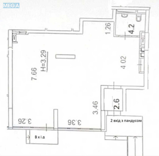 Оренда комерційної нерухомості, 74&nbsp;кв.м, под магазин, <a class="location-link" href="/kiev/" title="Недвижимость Київ">Київ</a>, <a class="location-link" href="/kiev/shevchenkovskij/" title="Недвижимость Шевченківський район">Шевченківський р-н</a>, Сікорського вул., 4б (изображение 6)