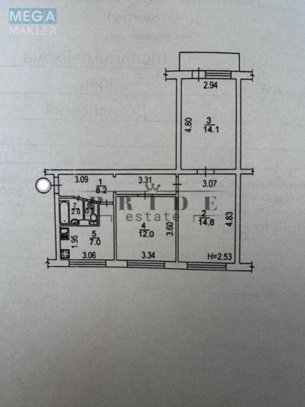 Продаж 3 кімнатної квартири (60,2/41/7), 6 пов. 9 пов. будинку, <a class="location-link" href="/kiev/" title="Недвижимость Київ">Київ</a>, <a class="location-link" href="/kiev/desnyanskij/" title="Недвижимость Деснянський район">Деснянський р-н</a>, Шолом-Алейхема вул., 8а (изображение 19)