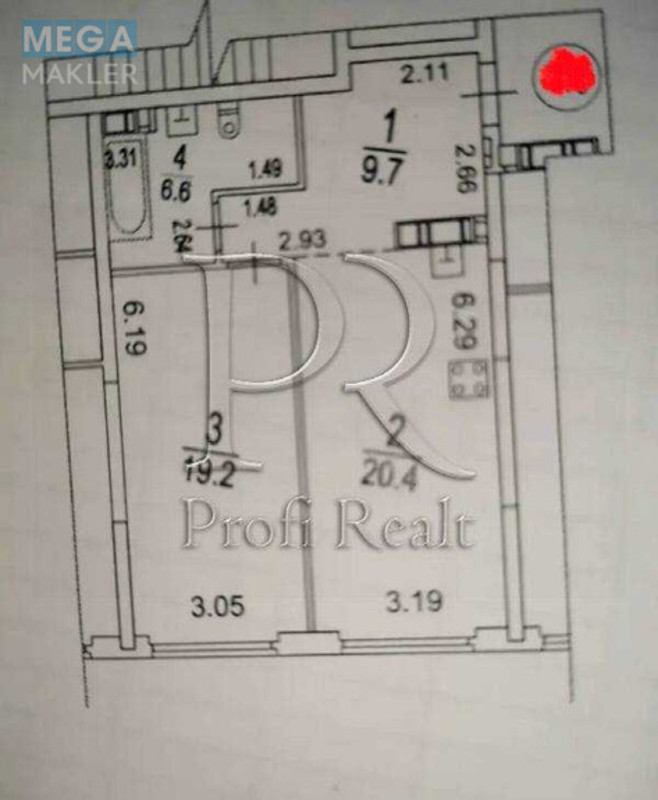 Продаж 1 кімнатної квартири (56/19/20), 10 пов. 26 пов. будинку, <a class="location-link" href="/kiev/" title="Недвижимость Київ">Київ</a>, <a class="location-link" href="/kiev/darnickij/" title="Недвижимость Дарницький район">Дарницький р-н</a>, Причальна вулиця, 8 (изображение 14)
