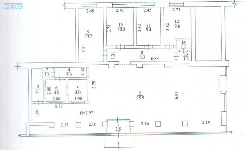 Продаж комерційної нерухомості, 168,30&nbsp;кв.м, под магазин, <a class="location-link" href="/kiev/" title="Недвижимость Київ">Київ</a>, <a class="location-link" href="/kiev/dneprovskij/" title="Недвижимость Дніпровський район">Дніпровський р-н</a>, Верховної Ради бульв., 31 (изображение 6)