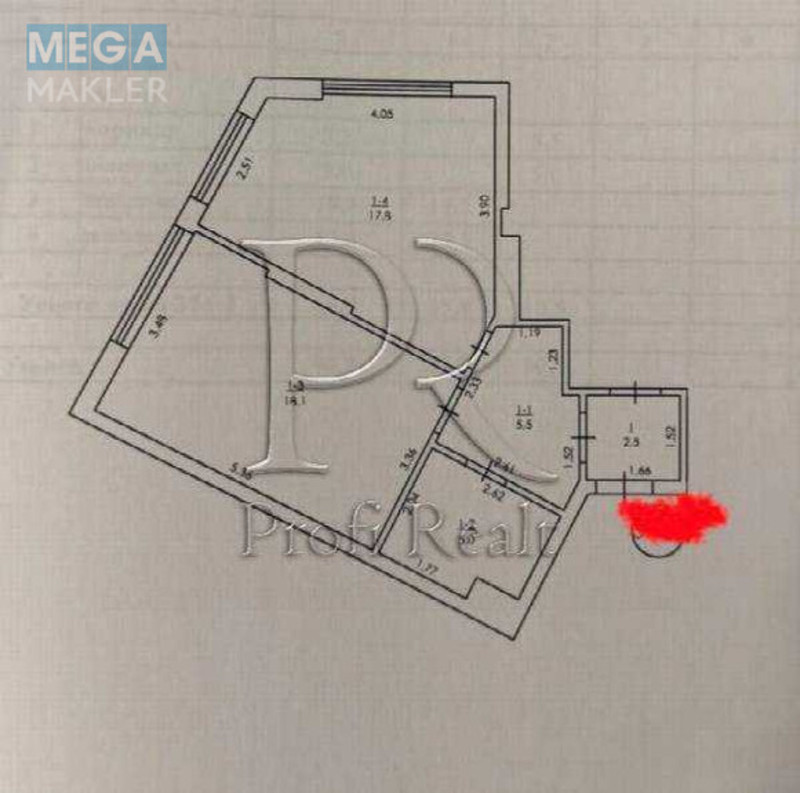 Продаж 1 кімнатної квартири (49/18/18), 22 пов. 26 пов. будинку, <a class="location-link" href="/kiev/" title="Недвижимость Київ">Київ</a>, <a class="location-link" href="/kiev/darnickij/" title="Недвижимость Дарницький район">Дарницький р-н</a>, Причальна вулиця, 14 (изображение 17)