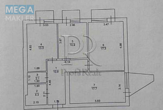 Продаж 3 кімнатної квартири (78/45/13), 6 пов. 8 пов. будинку, <a class="location-link" href="/belogorodka-selo-kv/" title="Недвижимость Білогородка">Білогородка</a>, Ювілейний провулок, 3 (изображение 17)