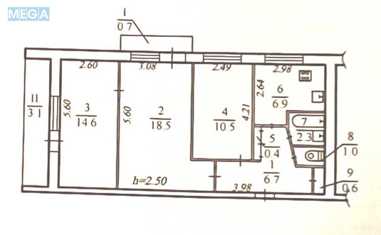 Продаж 3 кімнатної квартири (65/43/7), 5 пов. 9 пов. будинку, <a class="location-link" href="/dnepropetrovsk/" title="Недвижимость Дніпра">Дніпро</a>, Тополя 1, 7 (изображение 15)