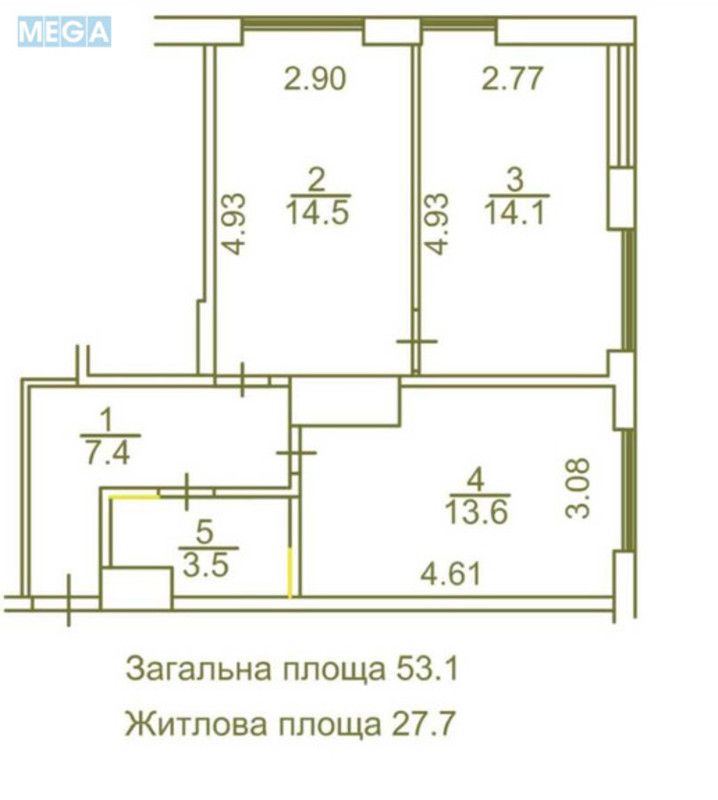 Продаж 2 кімнатної квартири (53/27/14), 16 пов. 25 пов. будинку, <a class="location-link" href="/kiev/" title="Недвижимость Київ">Київ</a>, <a class="location-link" href="/kiev/podolskij/" title="Недвижимость Подільський район">Подільський р-н</a>, Семьи Кристеров ул., 14-Б (изображение 9)