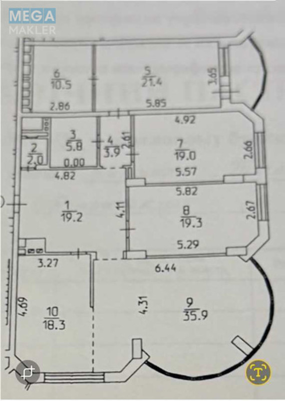 Продаж 4 кімнатної квартири (158/96/20), 7 пов. 25 пов. будинку, <a class="location-link" href="/kiev/" title="Недвижимость Київ">Київ</a>, <a class="location-link" href="/kiev/obolonskij/" title="Недвижимость Оболонський район">Оболонський р-н</a>, Маршала Тимошенка вул., 21 (изображение 15)