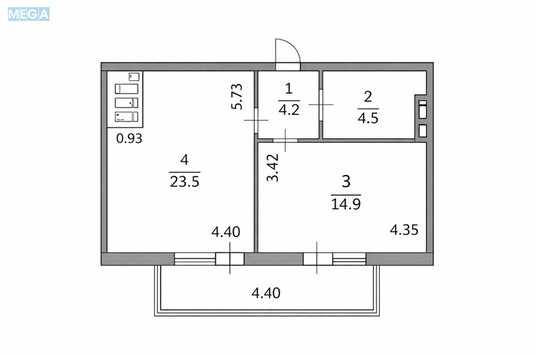 Продаж 1 кімнатної квартири (53,5/20/25), 15 пов. 31 пов. будинку, <a class="location-link" href="/kiev/" title="Недвижимость Київ">Київ</a>, <a class="location-link" href="/kiev/pecherskij/" title="Недвижимость Печерський район">Печерський р-н</a>, Леси Украинки бульв., 7-в (изображение 10)