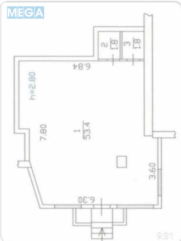 Продаж комерційної нерухомості, 57&nbsp;кв.м, под магазин, <a class="location-link" href="/kiev/" title="Недвижимость Київ">Київ</a>, <a class="location-link" href="/kiev/darnickij/" title="Недвижимость Дарницький район">Дарницький р-н</a>, Євгена Харченка вул., 47 (изображение 6)