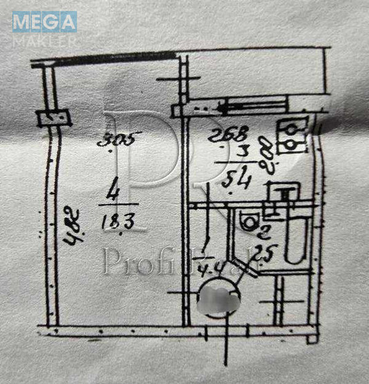 Продаж 1 кімнатної квартири (32/18/6), 7 пов. 9 пов. будинку, <a class="location-link" href="/kiev/" title="Недвижимость Київ">Київ</a>, <a class="location-link" href="/kiev/dneprovskij/" title="Недвижимость Дніпровський район">Дніпровський р-н</a>, Ентузіастів вулиця, 25/1 (изображение 13)