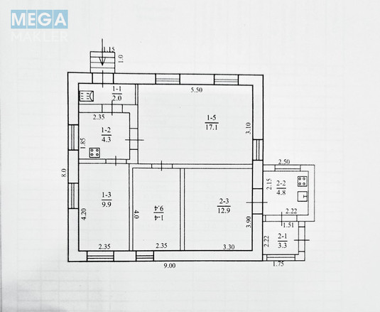 Продаж дома, 1&nbsp; поверх, 64&nbsp;кв.м, 3&nbsp;кімнати, потребує капітального ремонту, ділянка 4&nbsp;сотки, <a class="location-link" href="/dnepropetrovsk/" title="Недвижимость Дніпра">Дніпро</a>, <a class="location-link" href="/dnepropetrovsk/babushkinskij/" title="Недвижимость Бабушкінський район">Бабушкінський р-н</a>, Леонтовича (изображение 7)