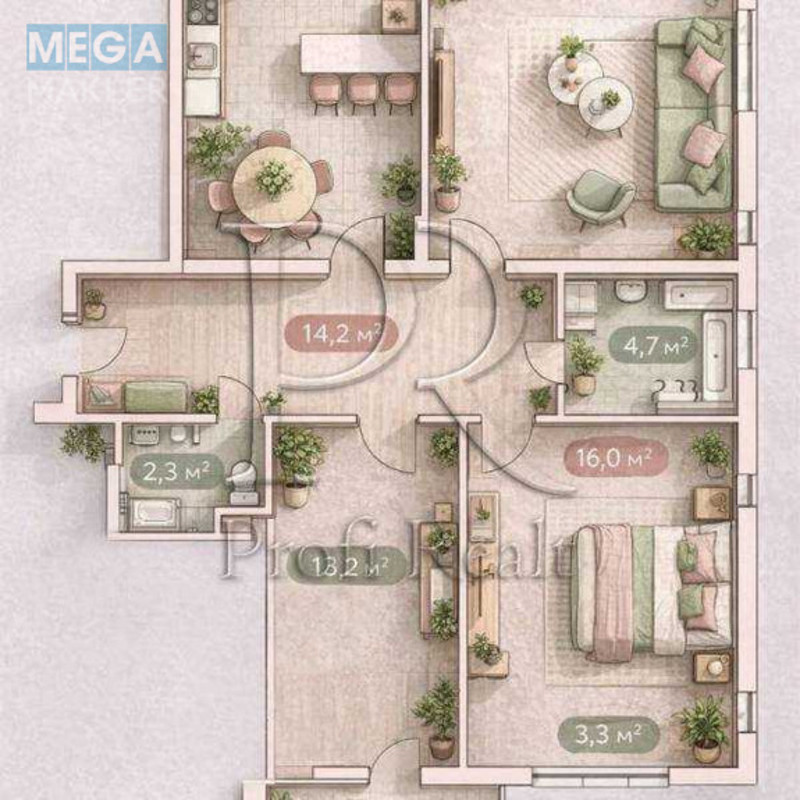 Продаж 3 кімнатної квартири (92/46/35), 12 пов. 25 пов. будинку, <a class="location-link" href="/kiev/" title="Недвижимость Київ">Київ</a>, <a class="location-link" href="/kiev/dneprovskij/" title="Недвижимость Дніпровський район">Дніпровський р-н</a>, Воскресенська вулиця, 16Б (изображение 21)