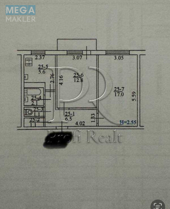 Продаж 2 кімнатної квартири (47/30/6), 5 пов. 9 пов. будинку, <a class="location-link" href="/kiev/" title="Недвижимость Київ">Київ</a>, <a class="location-link" href="/kiev/svyatoshinskij/" title="Недвижимость Святошинський район">Святошинський р-н</a>, Потапова Генерала вулиця, 4 (изображение 9)