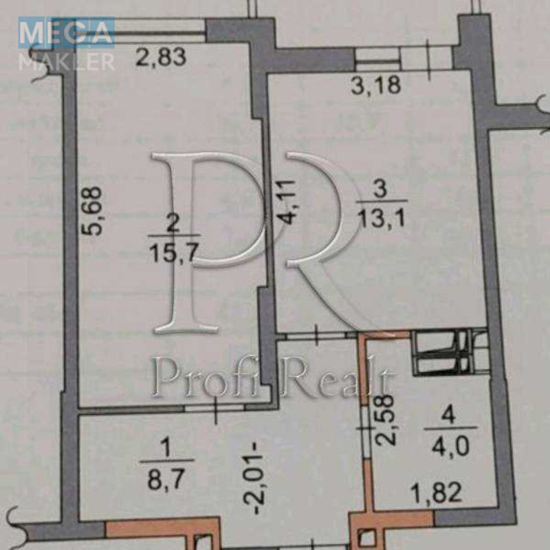 Продаж 1 кімнатної квартири (43/16/13), 21 пов. 25 пов. будинку, <a class="location-link" href="/kiev/" title="Недвижимость Київ">Київ</a>, <a class="location-link" href="/kiev/goloseevskij/" title="Недвижимость Голосіївський район">Голосіївський р-н</a>, Михайла Стельмаха вул., 5 (изображение 19)