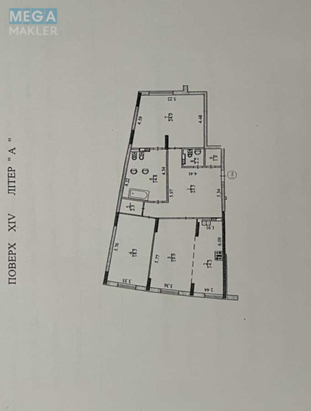 Продаж 3 кімнатної квартири (122/44/34), 14 пов. 16 пов. будинку, <a class="location-link" href="/kiev/" title="Недвижимость Київ">Київ</a>, <a class="location-link" href="/kiev/shevchenkovskij/" title="Недвижимость Шевченківський район">Шевченківський р-н</a>, Вячеслава Чорновола вул., 27 (изображение 19)