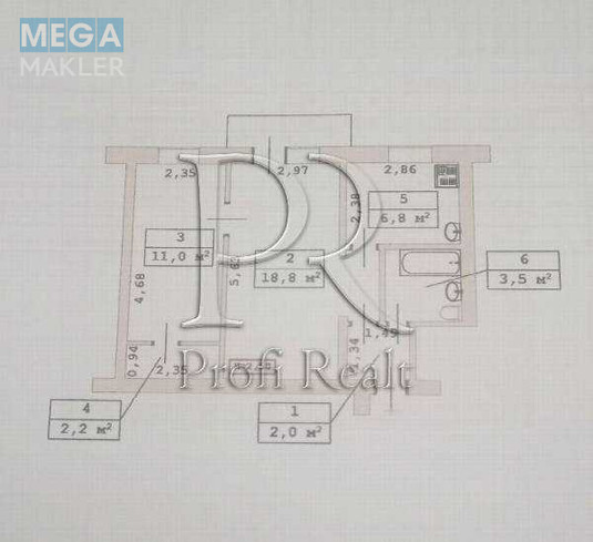 Продаж 2 кімнатної квартири (45/30/7), 2 пов. 5 пов. будинку, <a class="location-link" href="/kiev/" title="Недвижимость Київ">Київ</a>, <a class="location-link" href="/kiev/shevchenkovskij/" title="Недвижимость Шевченківський район">Шевченківський р-н</a>, Ольжича вулиця, 7 (изображение 12)