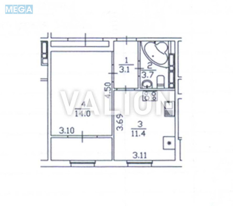 Продаж 1 кімнатної квартири (36/14/12), 4 пов. 16 пов. будинку, <a class="location-link" href="/kiev/" title="Недвижимость Київ">Київ</a>, <a class="location-link" href="/kiev/goloseevskij/" title="Недвижимость Голосіївський район">Голосіївський р-н</a>, Михайла Максимовича вул., 28д (изображение 8)