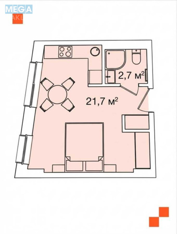 Продаж 1 кімнатної квартири (24/3/21), 6 пов. 7 пов. будинку, <a class="location-link" href="/lviv/" title="Недвижимость Львів">Львів</a>, <a class="location-link" href="/lviv/shevchenkovskij/" title="Недвижимость Шевченківський район">Шевченківський р-н</a>, Шевченка (изображение 8)