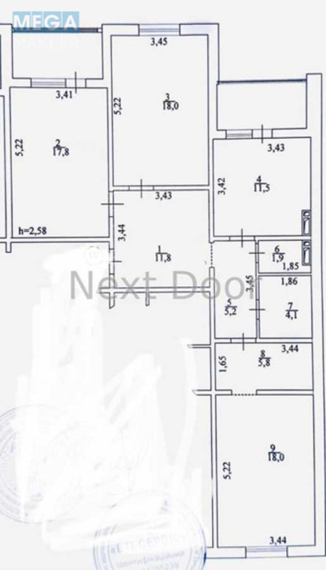 Продаж 3 кімнатної квартири (101,5/53/11,5), 3 пов. 25 пов. будинку, <a class="location-link" href="/kiev/" title="Недвижимость Київ">Київ</a>, <a class="location-link" href="/kiev/darnickij/" title="Недвижимость Дарницький район">Дарницький р-н</a>, Бориса Антоненка-Давидовича вул., 1 (изображение 3)