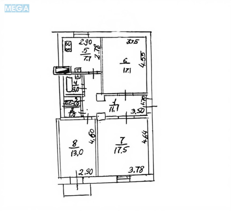 Продаж 3 кімнатної квартири (72/48/8), 3 пов. 5 пов. будинку, <a class="location-link" href="/dnepropetrovsk/" title="Недвижимость Дніпра">Дніпро</a>, Боброва, 21а (изображение 11)