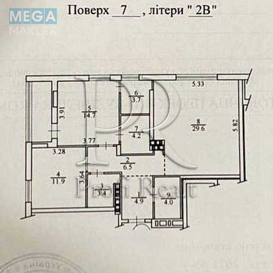 Продаж 2 кімнатної квартири (87/27/30), 7 пов. 16 пов. будинку, <a class="location-link" href="/kiev/" title="Недвижимость Київ">Київ</a>, <a class="location-link" href="/kiev/shevchenkovskij/" title="Недвижимость Шевченківський район">Шевченківський р-н</a>, Салютна вулиця, 2 (изображение 13)