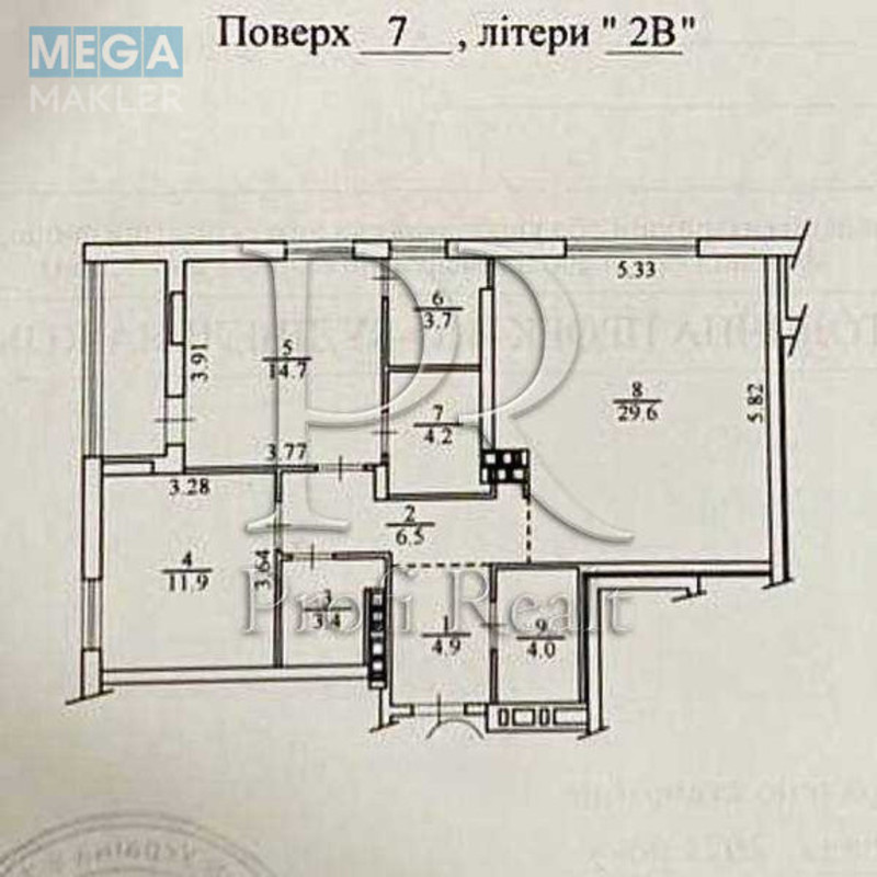Продаж 2 кімнатної квартири (87/27/30), 7 пов. 16 пов. будинку, <a class="location-link" href="/kiev/" title="Недвижимость Київ">Київ</a>, <a class="location-link" href="/kiev/shevchenkovskij/" title="Недвижимость Шевченківський район">Шевченківський р-н</a>, Салютна вулиця, 2 (изображение 13)