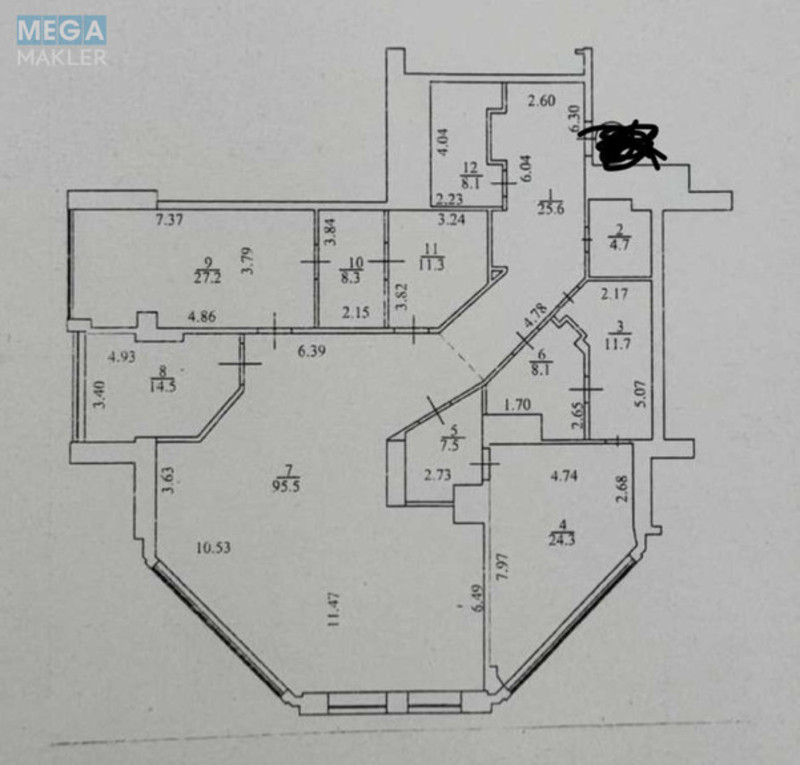Продаж 4 кімнатної квартири (248/70/95,5), 21 пов. 30 пов. будинку, <a class="location-link" href="/kiev/" title="Недвижимость Київ">Київ</a>, <a class="location-link" href="/kiev/goloseevskij/" title="Недвижимость Голосіївський район">Голосіївський р-н</a>, Велика Васильківська вул., 72 (изображение 19)